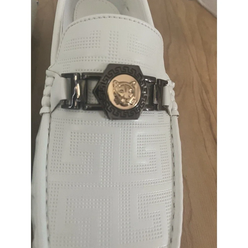 Terroni Italian Design White Mens loafers. Size 11. In Excellent Shape. No Box.